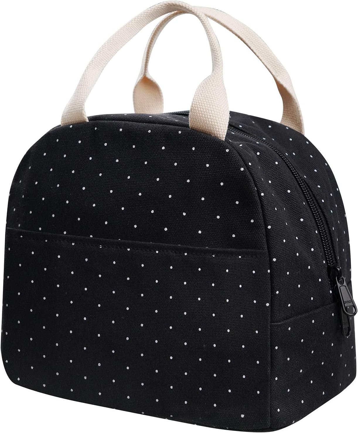 Upgraded compact black lunch bag