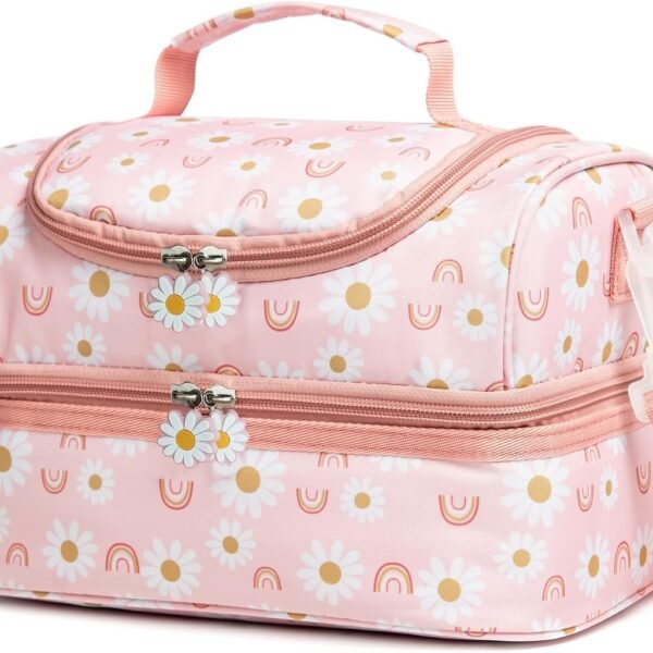 Dual-compartment insulated lunch bag